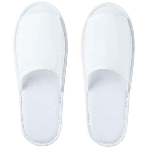 スリッパ　使い切り　前あき　使い切り不織布スリッパ　ホワイト　1箱（300足入）　オリジナル　【アスクル限定】 オリジナル