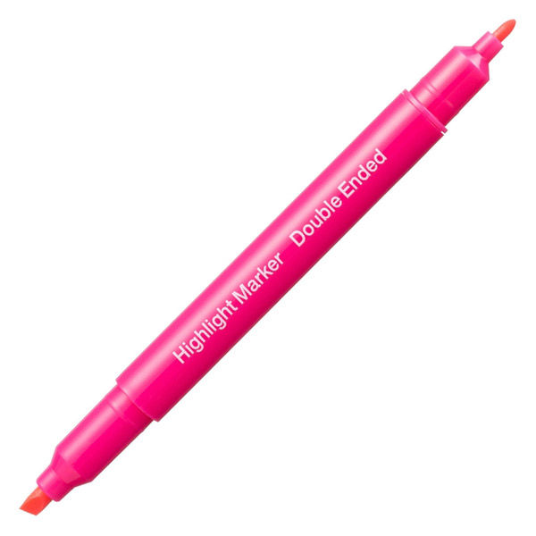 アスクル 蛍光ペン 蛍光マーカー ツインタイプ ピンク 1セット（30本