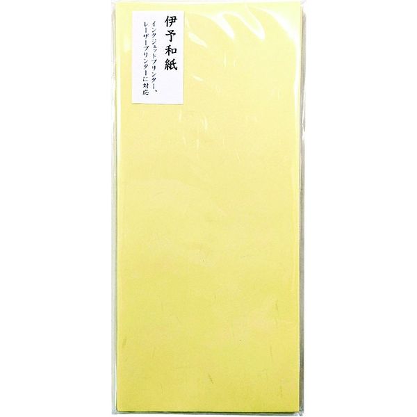 サクラ・シノコウ 伊予和紙封筒 長形4号 月華 黄 10枚 インクジェットプリンタ対応 SEG-YE 10個（直送品）