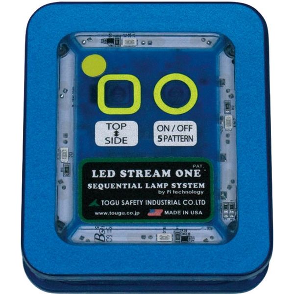 LEDストリームワン 充電池タイプ 青発光 LSE-B1R 1個 トーグ安全工業（直送品）