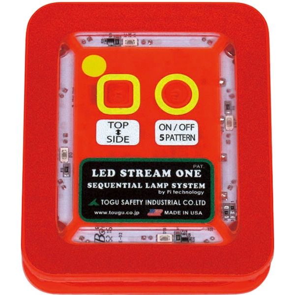 LEDストリームワン 充電池タイプ 赤発光 LSE-R1R 1個 トーグ安全工業