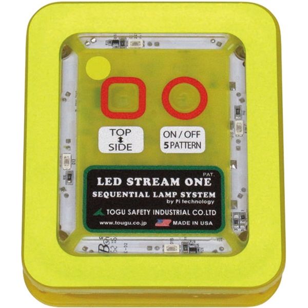 LEDストリームワン 充電池タイプ 黄発光 LSE-Y1R 1個 トーグ安全工業（直送品）