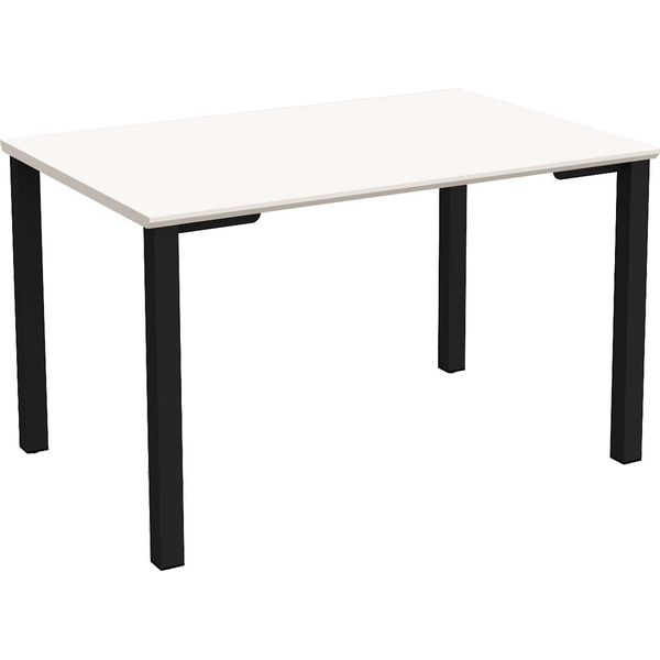 【軒先渡し】Y2K AKIRA 会議テーブル アジャスター 幅1200×奥行800×高さ720mm ホワイト×ブラック 1台（直送品）