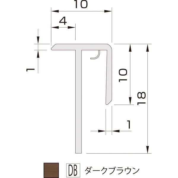 【建築資材・浴室用床シート】フクビ化学工業 樹脂化粧パネル アルパレージ用出隅 DB AD2DB 1セット（20本入）（直送品）