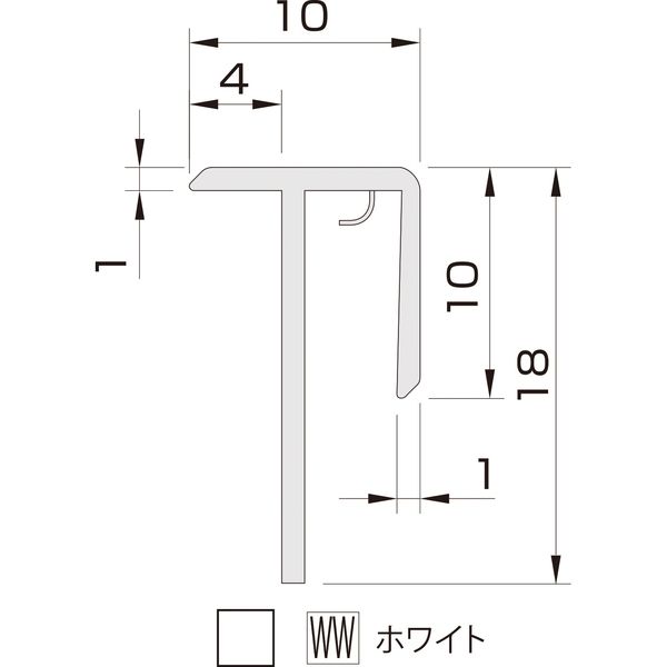 【建築資材・浴室用床シート】フクビ化学工業 樹脂化粧パネル アルパレージ用出隅 WW AD2WW 1セット（20本入）（直送品）