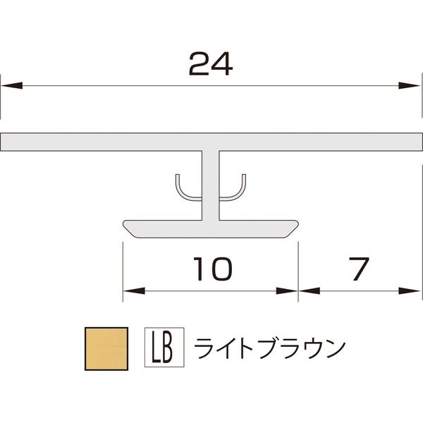 【建築資材・浴室用床シート】フクビ化学工業 樹脂化粧パネル アルパレージ用ジョイント LB AJ2LB 1セット（20本入）（直送品）