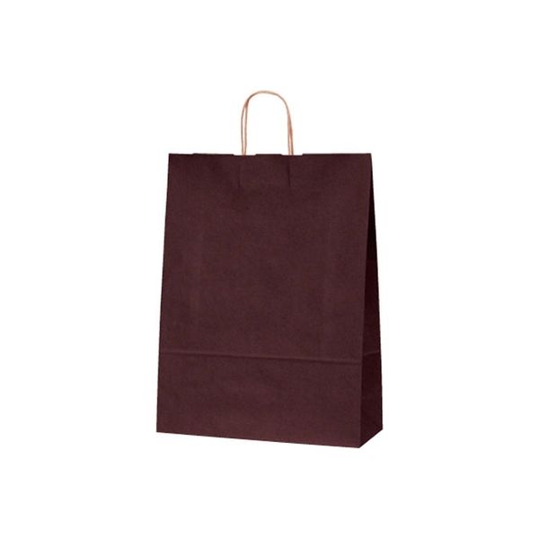 ベルベ １４９７　自動紐手提袋　Ｔー１２　カラー（カカオ）　200枚（50×4）（直送品）