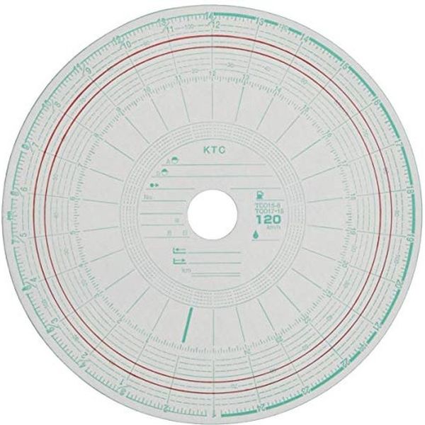【自動車用品】小芝記録紙 タコグラフチャート紙 100枚入り   M-26-120-2C 1個（直送品）