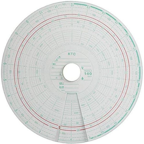 【自動車用品】小芝記録紙 タコグラフチャート紙 10組入り   L-3-140-2C 1個（直送品）