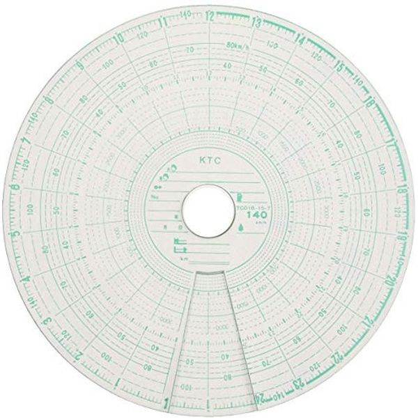 【自動車用品】小芝記録紙 タコグラフチャート紙 10組入り   L-7-140 1個（直送品）