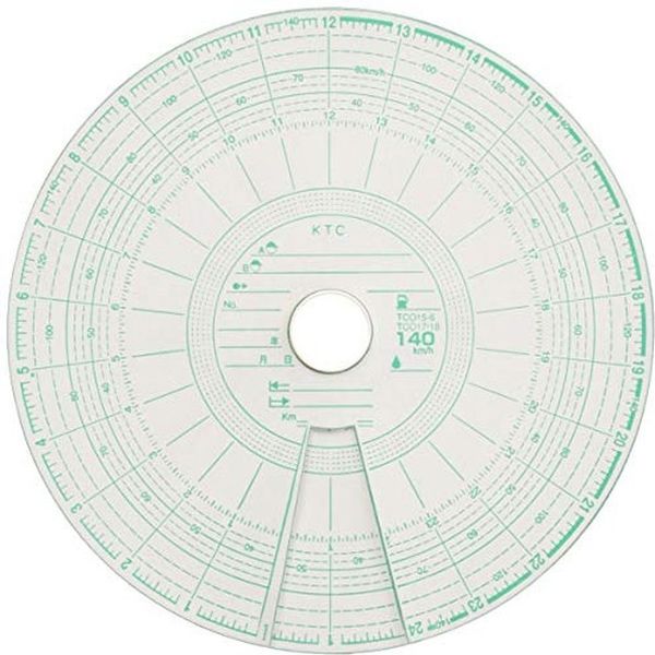 自動車用品】小芝記録紙 タコグラフチャート紙 10組入り M-5-140 1個 