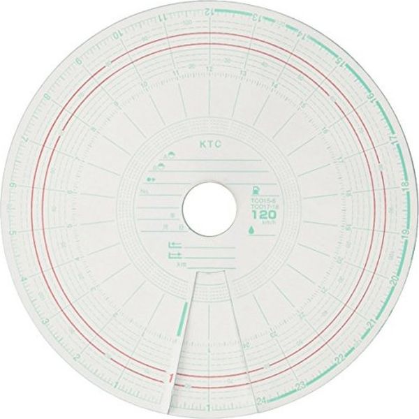 自動車用品】小芝記録紙 タコグラフチャート紙 10組入り M-7-120-2C 1 