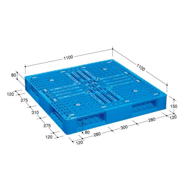 日本プラパレット パレット LM-1111 LM1111 1枚（直送品） - アスクル