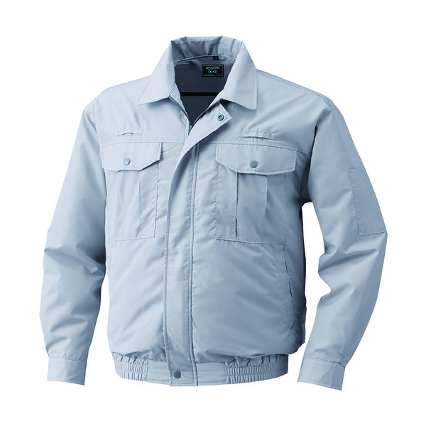空調服 ポリエステル製フルハーネス仕様空調服[[R下]] ウエアのみ シルバー 3L KU9054F-C06-S5 1着 144-5149（直送品）