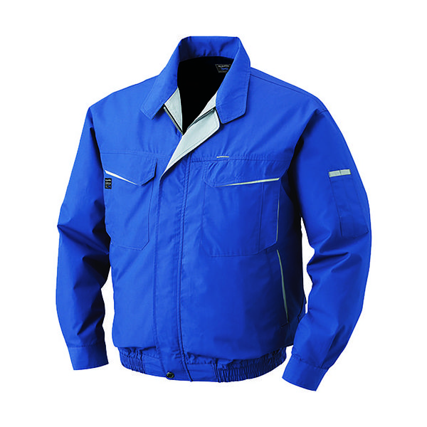 空調服 綿・ポリ混紡ワークウェアのみ ブルー 5L KU90470-C04-S7 1着 827-8350（直送品）