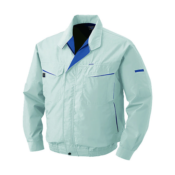 空調服 綿・ポリ混紡ワークウェアのみ シルバー 5L KU90470-C06-S7 1着 827-8356（直送品）
