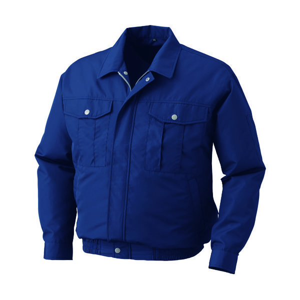 空調服 ポリエステル製ワーク空調服[[R下]] ウェアのみ ネイビー L KU90540-C03-S3 1着 827-8358（直送品）