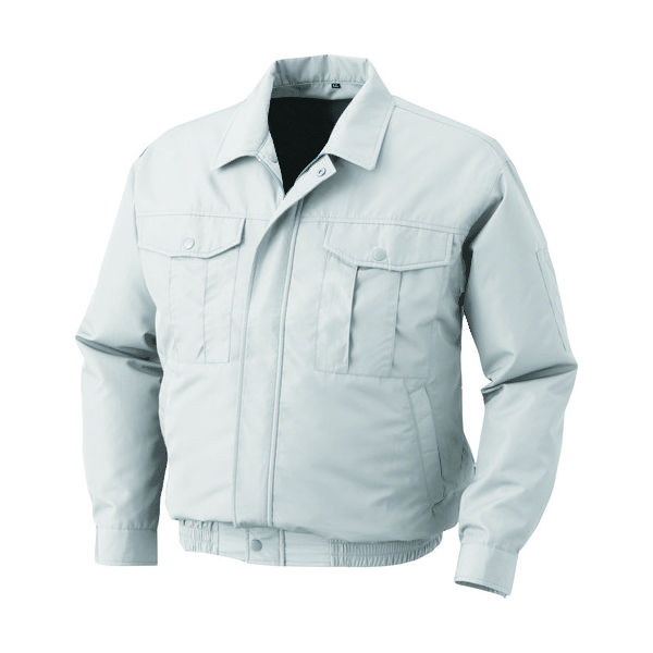 空調服 ポリエステル製ワーク空調服[[R下]] ウェアのみ シルバー 3L KU90540-C06-S5 1着 827-8366（直送品）
