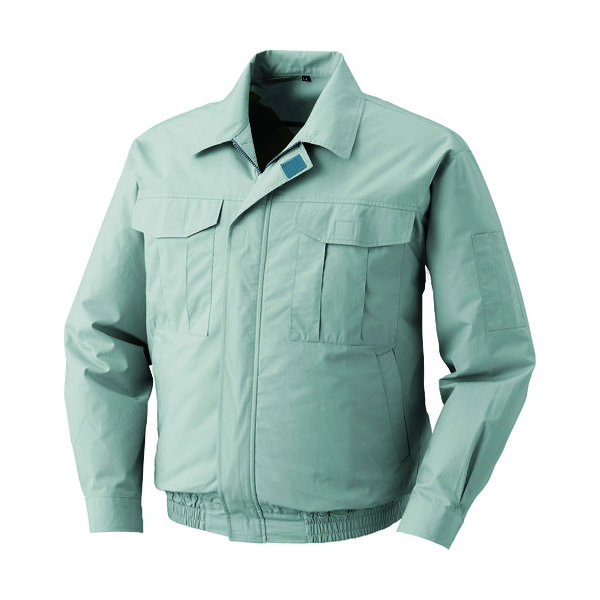 【今季完売】 冷却上着 綿薄手ワーク空調服[[R下]] KU90550 ウエアのみ モスグリーン 4L KU90550-C17-S6 1着（直送品）