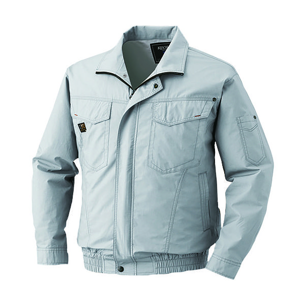 空調服 綿薄手タチエリウェアのみ シルバー 5L KU91400-C06-S7 1着 827-8410（直送品）