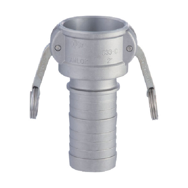 トヨックス カムロック カプラー ホースシャンク アルミ 633ーC 1ー1/4インチ AL 633-C-1-1/4-AL 1個（直送品）