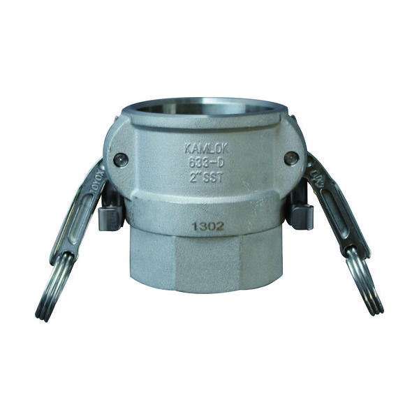 633ーDBL カムロック ツインロックタイプカプラー メネジ ステンレス 1ー1/2インチ SST 633-DBL-1-1/2-SST（直送品）