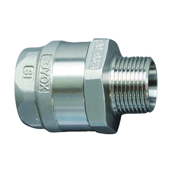トヨックス ホース継手(ステンレス製) トヨコネクタ TC3ーSS型 適合ホース9ミリ 継手規格R3/8 TC3ーSS9ーR3/8 1個（直送品）