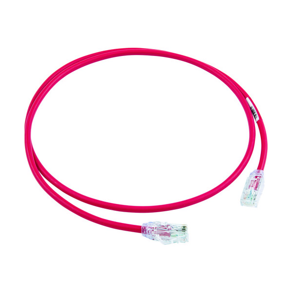 パンドウイットコーポレーション PANDUIT カテゴリ6A細径パッチコード 1m 赤 UTP28X1MRD 1本 785-3572（直送品）