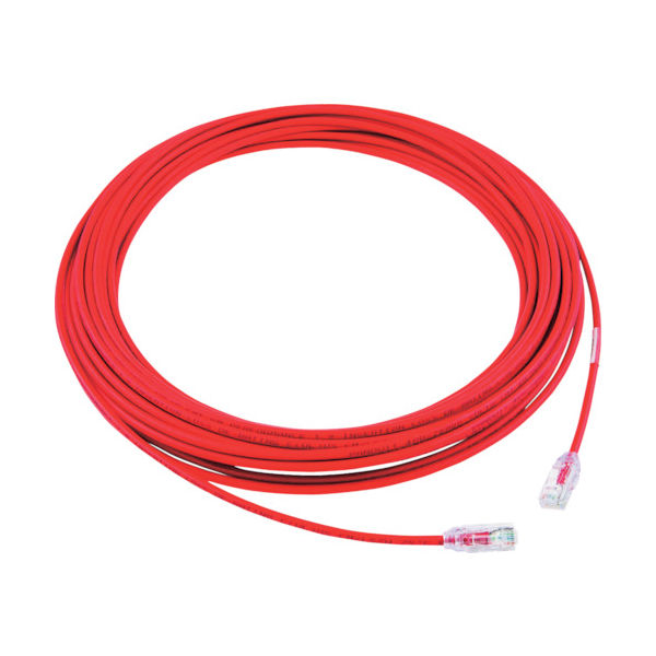 パンドウイットコーポレーション PANDUIT カテゴリ6A細径パッチコード 15m 赤 UTP28X15MRD 1本 785-3521（直送品）