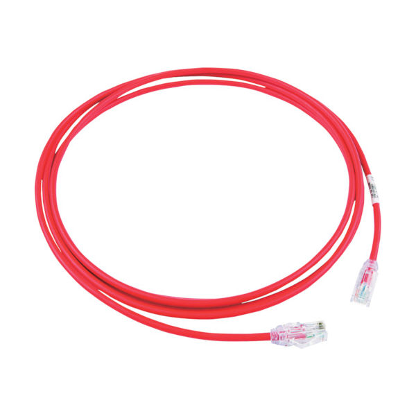 パンドウイットコーポレーション PANDUIT カテゴリ6A細径パッチコード 3m 赤 UTP28X3MRD 1本 785-3670（直送品）