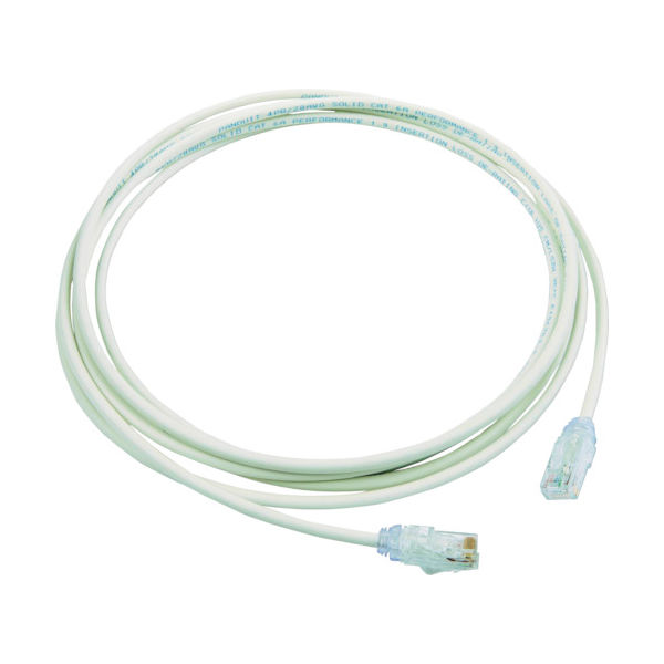 パンドウイットコーポレーション PANDUIT カテゴリ6A細径パッチコード 3m オフホワイト UTP28X3M 1本 785-3653（直送品）