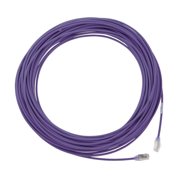 パンドウイットコーポレーション PANDUIT カテゴリ6A細径シールドパッチコード 15m 紫 STP28X15MVL 1本（直送品）