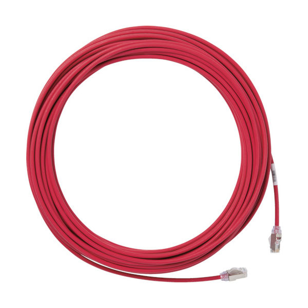 パンドウイットコーポレーション PANDUIT カテゴリ6A細径シールドパッチコード 5m 赤 STP28X5MRD 1本 836-7608（直送品）