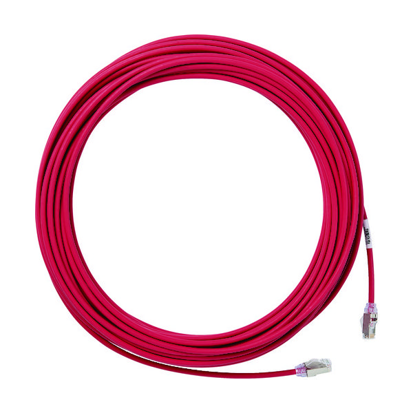 パンドウイットコーポレーション PANDUIT カテゴリ6A細径シールドパッチコード 10m 赤 STP28X10MRD 1本（直送品）