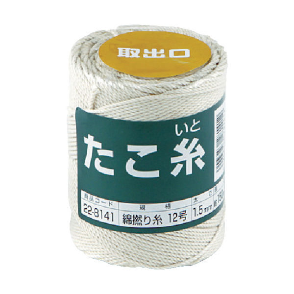 高木綱業 高木 たこ糸 綿撚り糸 #12 22-8141 1巻(1個) 486-1469（直送品）
