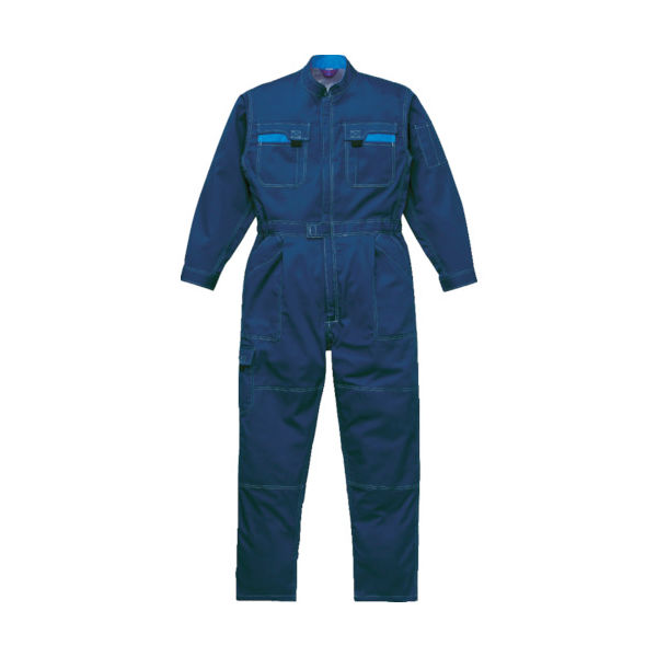 山田辰 AUTOーBI つなぎ服40000ー001ネイビーブルーー3L 40000-001-3L 1着 836-3780（直送品）