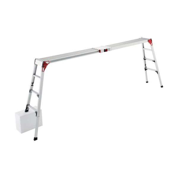 長谷川工業 ハセガワ 天板・脚部伸縮式足場台 DSL型 4段 DSL1.0-2712 1台 818-4752（直送品）