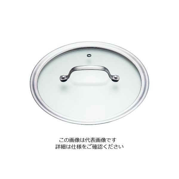 遠藤商事 TKG IHセレクト 2層クラッド鍋用 ガラス蓋 18cm ANB3902 1個 137-5210（直送品）