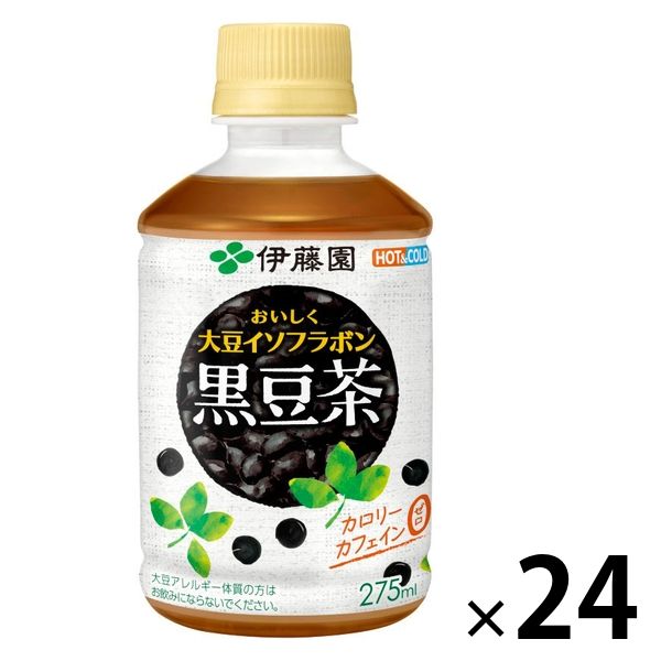 伊藤園 黒豆茶 おいしく大豆イソフラボン（レンチン対応）275ml 1箱（24本入）