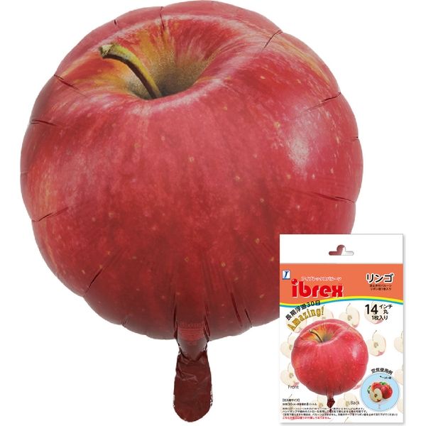 風船・バルーン】宝興産 IB りんご パッケージ入 0201513106 1