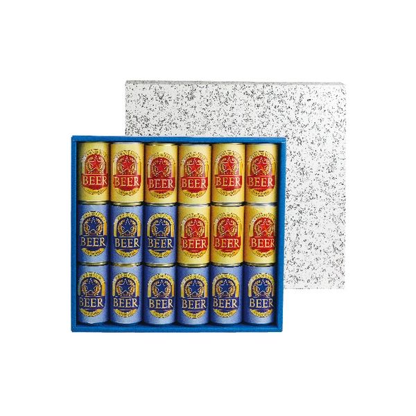 ヤマニパッケージ 缶ビール１８本 K-68 １ケース（50枚：各25枚胴巻包装）（直送品）
