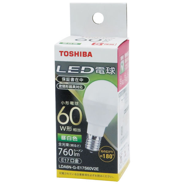 未使用 TOSHIBA 東芝 LED電球 LDA6L-G-E17S60V2 5箱 東芝（TOSHIBA） LED電球｜LDA6L-G-E17S60V2｜[通販]ケーズデンキ