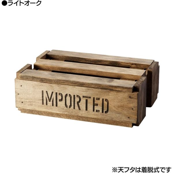 ダンデライオン　スカシBOX　(M)　ライトオーク【2台】　119-10206-2　1セット（2台入）（直送品）