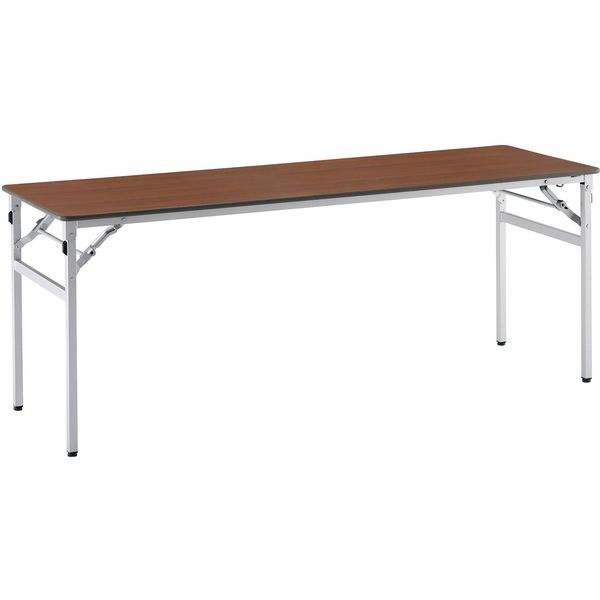 【設置込】コクヨ 会議用テーブル KT-220 折畳みテーブル 棚無 幅1800×奥行600×高さ700mm ブラウン 1台（直送品）