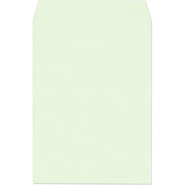ハート 角２　透けないパステルグリーン　100　ヨコ貼 HT-KR0273 1箱（500枚入）（直送品）