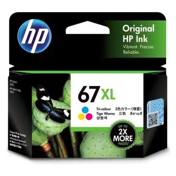 HP（ヒューレット・パッカード） 純正インク HP67XL 3YM58AA 3色カラー 増量 1個 - アスクル