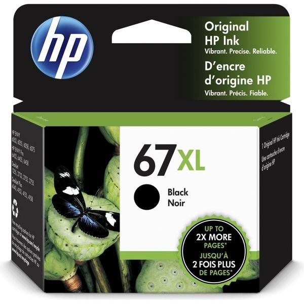 HP（ヒューレット・パッカード） 純正インク HP67XL ブラック 3YM57AA 1個（直送品） - アスクル