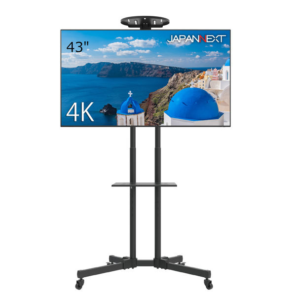 【設置込】JAPANNEXT 43インチワイド4K対応液晶モニター　純正スタンドセット　JN-430IPS4KJRSA-KUMI 大型モニター（直送品）