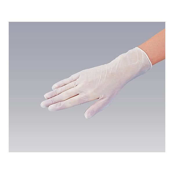 アズワン　ナビロール プラスチック手袋　粉なし（パウダーフリー）　Mサイズ 　0-9868-02　1箱（100枚入）（使い捨てグローブ）
