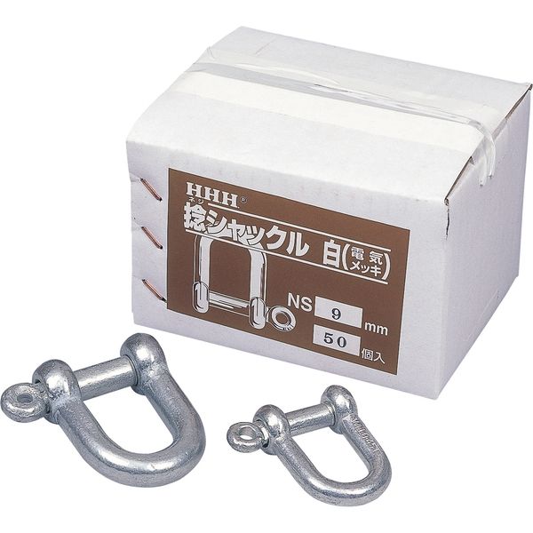 三共コーポレーション HHH NS6 ネジ シャックル シロ 6 1個